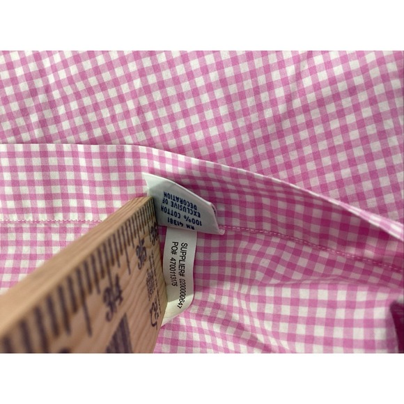 Polo Ralph Lauren Men's XL  Pink Checkered Long Sleeve Button Down Shirt - Picture 6 of 8